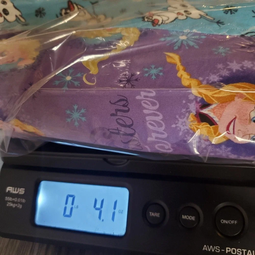 Disney Frozen Trick-or-Treat Library Fabric Tote‎ Bag - Lined - Anna, Elsa, Olaf